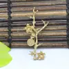 Accesorios de joyería diy color cobre fundido oro y plata broche alfiler de rama accesorios fabricantes de alfileres para ropa de alta gama venta al por mayor