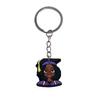 Llavero de chica negra, llavero de PVC especial transfronterizo europeo y americano con dibujos animados, llavero, bolso, accesorios de decoración