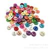 Botones de Plástico de Dos Agujeros de 6 mm, Botones de Pan, Palitos Retorcidos de Fieltro de Lana Divertidos para Picar, Accesorios de Botones para Muñecas Hechas a Mano de Bricolaje, Joyería
