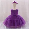 Vestido de Niña Nuevo Sin Mangas Bebé de un Año Vestido de Princesa para Boda Vestido Francés Poncho Vestido de Princesa Vestido de Malla
