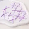 Laço Mini Colorido de Poliéster Nó Manual 2,5X2Cm Feito à Mão DIY Acessórios de Cabelo Infantil Grampos Presilha Tiara Acessórios de Joalheria