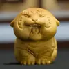 Madeira de Cipreste Inteira Esculpida Tigre Peça de Mão Doze Signos do Zodíaco para Atrair Riqueza Tigre Tigre Tigre Casa Dormitório Mesa Decorações