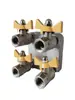 Controlador de Temperatura de Molde Resfriador Distribuidor Distribuidor de Água Válvula Manifold de Aço Inoxidável 304 Placa Manifold Válvula Esfera Ar Água