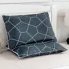 Conjunto de travesseiro para uma pessoa, inclui fronha, removível e lavável, adequado para estudantes e adultos, núcleo de travesseiro de suporte para o pescoço, conjunto de dois