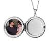 Colgante conmemorativo con foto de Amazon Drop Glue Flip, grabado redondo, dorado, regalo de cumpleaños para pareja