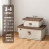 Caja de almacenamiento para el hogar, de plástico, de gran capacidad, gruesa, para guardar juguetes, ropa, armario de dormitorio, caja de dibujos animados
