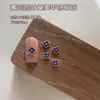 Alta Qualidade Novo Arte de Unha Trevo de Quatro Folhas Joia de Zircônia Liga de Zinco Tridimensional Incrustada com Diamantes Alta Retenção de Cor Acessórios de Unha Vestíveis Atacado