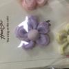 Gaze Bordada Flor de Cinco Pétalas Acessórios diy Tecido Acessórios de Flor Artesanal Acessórios para Roupas Borda Bordada Rosa Brilhante Cinco Pétalas