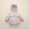 Pinghu Chixin 90 Plumón de Pato Blanco para Niños Sencilla con Capucha de Oso Unisex Cálida Ligera Chaqueta de Plumón