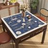 Nuevo mantel de estilo chino, impermeable, lavable, cuadrado, resistente al desgaste, mantel de mesa de Mahjong de ocho inmortales, mantel de cuero para mesa de té.