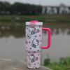 Taza de Coche de 40 oz Taza de Agua Sanrio Taza Labubu Gran Capacidad Termo de Acero Inoxidable 304 para Uso en Casa