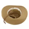 Venta caliente transfronteriza sombrero de sol plegable protección solar sombrero de verano para cabeza grande ala ancha sombrero de mezclilla sombrero de paja para exteriores hombres