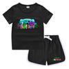 Camiseta de cuello redondo para niños de verano 2023, pantalones cortos, camisa informal coreana, camiseta interior absorbente de sudor para niños