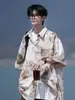 Camisa de Manga Corta Tie-Dye para Hombre, Camisa Floral de Seda Helada de Verano para Playa, Chaqueta de Marca Trendy Holgada Talla Grande, Manga Tres Cuartos para Playa