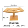 Estante para rollos de sushi de bambú, vajilla para sushi japonesa y coreana, estante para sushi en forma de rollo para hotel o restaurante, estante cilíndrico