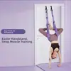Set de Hamaca de Yoga Aéreo Ajustable Pilates Columpio Antigravedad Correa Elástica Danza Fitness Entrenamiento de Yoga Ejercicios de Moldeado Corporal