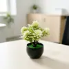 Simulação Ornamento Bonsai Plástico Mini Flores Artificiais Pequenas Plantas em Vasos Flores de Simulação Mesa de Café Mesa de Escritório Decoração de Mesa Pequeno Fresco