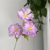 Flores de Orquídea Artificiales para Decoración de Bodas, Vestíbulos de Hoteles, Pasillos, Flores Falsas de un Solo Tallo con 3 Cabezas, Arreglo Floral Artificial, Flores Artificiales de Orquídea
