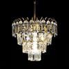 Fabricantes de origen candelabro de hielo hielo ocho capas seis capas chapado en oro lámpara de cristal lámpara de diseño para escena de boda variedad opcional