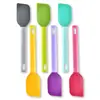 Nuevo Raspador de Silicona en Bloques de Color, Raspador de Mantequilla, Espátula para Pasteles, Raspador de Crema, Herramienta de Cocina para Hornear