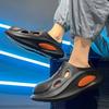 Pantuflas Baotou para Hombre Verano Suela Gruesa Sensación Dung Conducción Sandalias de Doble Propósito Playa Deportes Ropa Exterior Antideslizantes Zapatos Cueva