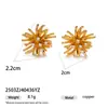Venta al por mayor Dropshipping Moda Retro Celebridad de Internet Diseño de Nicho Pendientes Lujo Ligero Tacto de Alta Gama Pendientes de Botón de Circonita de Fuegos Artificiales para Mujer