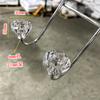 Gancho para colgar gancho acrílico transparente cabeza decorativa gancho para abrigos gancho adhesivo Diamante de Cristal Piedra gancho para abrigos plástico