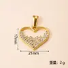 Pingente Único Produto Novo Transfronteiriço Pingente de Pônei Charme Luxo Leve Personalizado Flor Fundida Coração Acessórios de Joias DIY