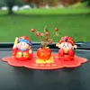 Adorno Pequeño del Dios de la Riqueza de Cinco Vías Decoración para Coche Artesanía Estilo Chino Tendencia Nacional Set de Adornos para Coche Dropshipping