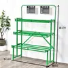 Prateleira de Frutas Rack de Exposição Três Níveis Rack de Legumes Prateleira de Supermercado Rack de Loja de Frutas Frescas Rack de Legumes Supermercado Simples