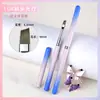 Conjunto de Pincéis para Nail Art com Cabo de Metal Novo Transfronteiriço, Conjunto Completo de Pincéis de Pintura, Canetas para Desenho de Linhas, Canetas Quadradas e Redondas para Fototerapia, Canetas Funcionais