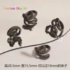 Aleación Negra Mariposa Serpiente Dragón Flor Zorro Bolsa Cuentas Colgante Colgante Cuentas Diy Joyería Accesorios Material