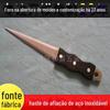 Haste de afiar de ferro corpo de faca de metal haste de afiar lâmina de faca utensílio de cozinha atacado
