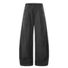 Y6077 Calle Principal Estilo Americano Unisex Retro Estilo Old Money Rayas Diseño Caído Pantalones Holgados para Hombre Corte Tijera