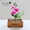 Flor falsa película de impresión 3D tacto pequeño Flor artificial Phalaenopsis planta verde artificial decoración de interiores fabricantes simulación planta verde