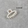 4.1cm Horquilla Pequeña de Perlas Parte Trasera de la Cabeza Clip de Pinza de Perlas Pequeño Grande Coreano Elegante Elegante Clip Superior para el Cabello