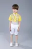 Traje de Coro Infantil 1 de Junio Pantalones con Tirantes para Niño Traje de Vestido con Lentejuelas Traje de Recitación de Poesía Infantil