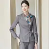 Traje Core Dream Redondo Otoño Ajustado Negocio traje Moda Femenina Elegante Recepción de Hotel Joyería Ropa de Trabajo