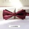 Pajarita para Hombre Boda Novio Padrino Banquete Fiesta Cabeza Plana Pajarita Vestido Formal Casual Negocios Caballero Doble Corbata