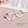 Accesorios de Resina para Manualidades de Dibujos Animados Joyería Lazo Gafas Pegamento de Crema Pasador Funda de Teléfono Móvil Hebilla de Zapato Llavero Colgante