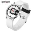Sanda Nuevo Popular en Internet Reloj Electrónico de Silicona con Escala 3217 Moda Viento Simple Resistente al Agua Relojes para Hombres y Mujeres