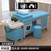 Cama de Masaje y Lavado de Cabello Estilo Tailandés de Acero Inoxidable para Salones de Peluquería, Salones de Belleza y Terapia de Vapor para la Cabeza, Cama de Circulación de Agua a Temperatura Constante, Gran Venta