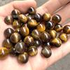 Cuentas redondas de ojo de tigre amarillo natural no porosas, cuentas sueltas de piedra natural, cuentas hechas a mano, accesorios de joyería DIY semiacabada, venta al por mayor