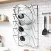 Estante de Almacenamiento de Cocina Perforado de Múltiples Niveles de Venta Caliente Transfronteriza para Dropshipping, Estante de Pared para Tapas de Ollas, Estante de Almacenamiento, Estante para Tabla de Cortar