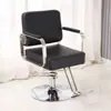 Silla de peluquería para barberías, silla de salón, silla de aseo, silla para cortar el pelo, ajustable y giratoria, reposabrazos de acero inoxidable, silla de barbero