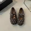 Zapatos Mary Jane de punta redonda con lunares para mujer, de suela blanda, planos, retro, rejuvenecedores, de boca poco profunda, versátiles, casuales, tipo abuela