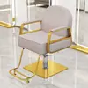 Silla de peluquería para barberías, silla de salón, silla de aseo, silla para cortar el pelo, ajustable y giratoria, reposabrazos de acero inoxidable, silla de barbero