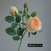 Flor artificial de alta calidad tela de seda de alta calidad flor artificial decoración del hogar flor boda color de primavera cuatro horquillas múltiples cabezas rosa Xuan Ya