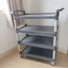 Carro de servicio para hotel, carrito pequeño para colocar platos, carro grande de plástico para entrega de alimentos, carrito de mano para restaurante, estante de almacenamiento multicapa