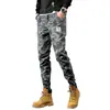 Pantalones casuales camuflados nuevos para hombre de primavera y otoño, holgados, talla grande, ajustados, de primavera, modernos, estilo americano, con cordón en el tobillo, pantalones harén